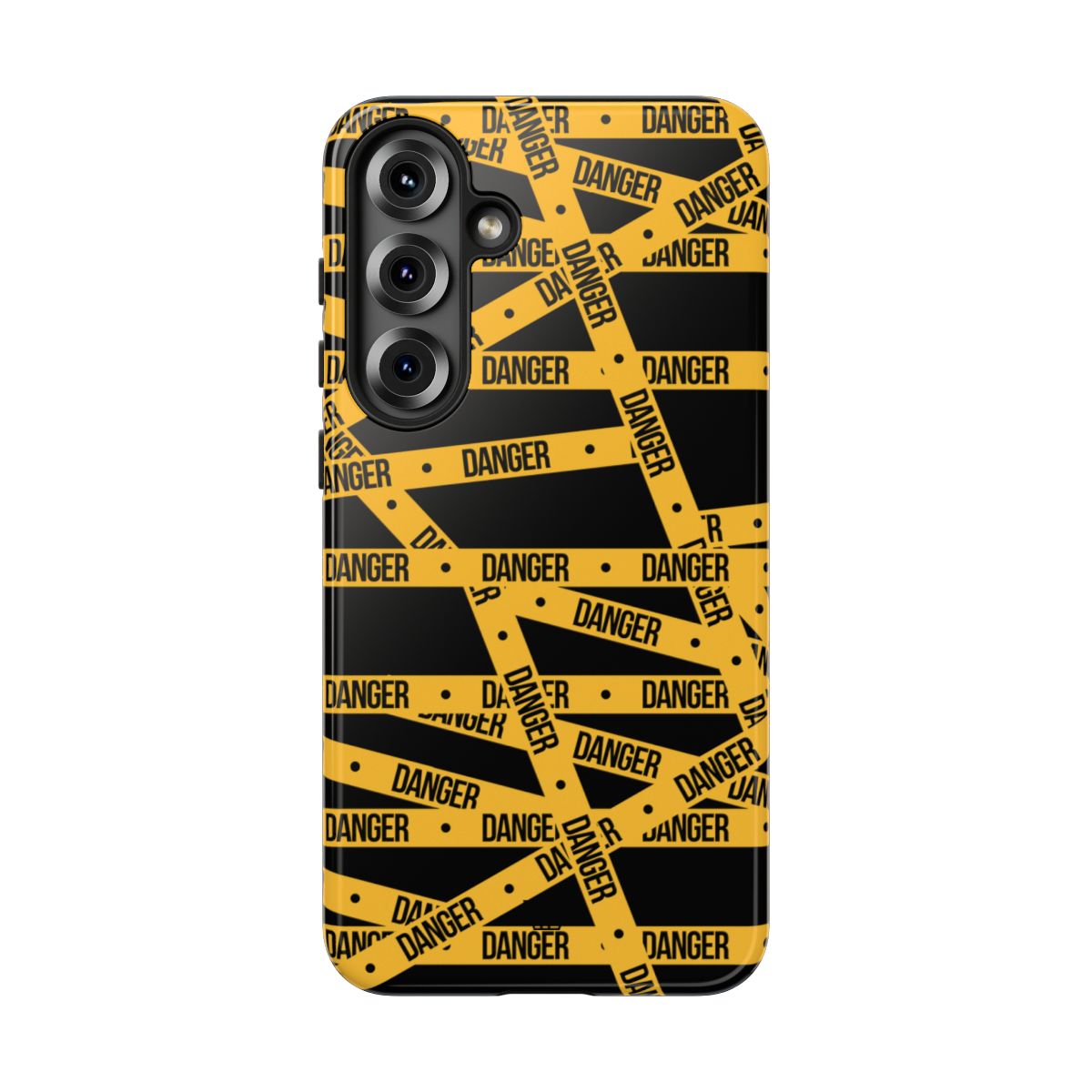 Tough Impact-Resistant Phone Case DANGER TAPE
