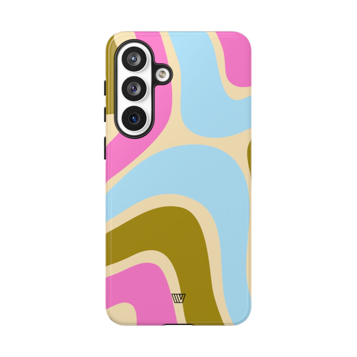 Tough Phone Case Large Groovy Waves Polycarbonate Shell