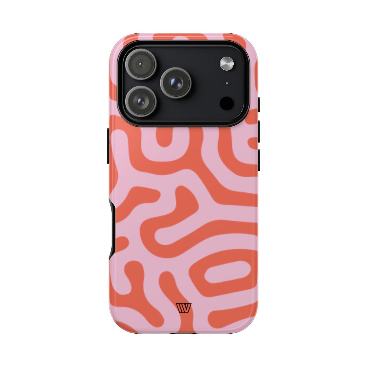 Tough Phone Case Dual-Layer Protection CORAL ORGANIC LINES