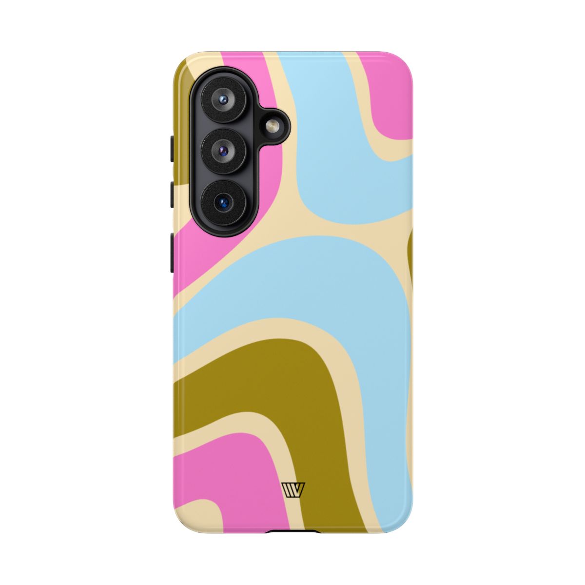 Tough Phone Case Large Groovy Waves Polycarbonate Shell