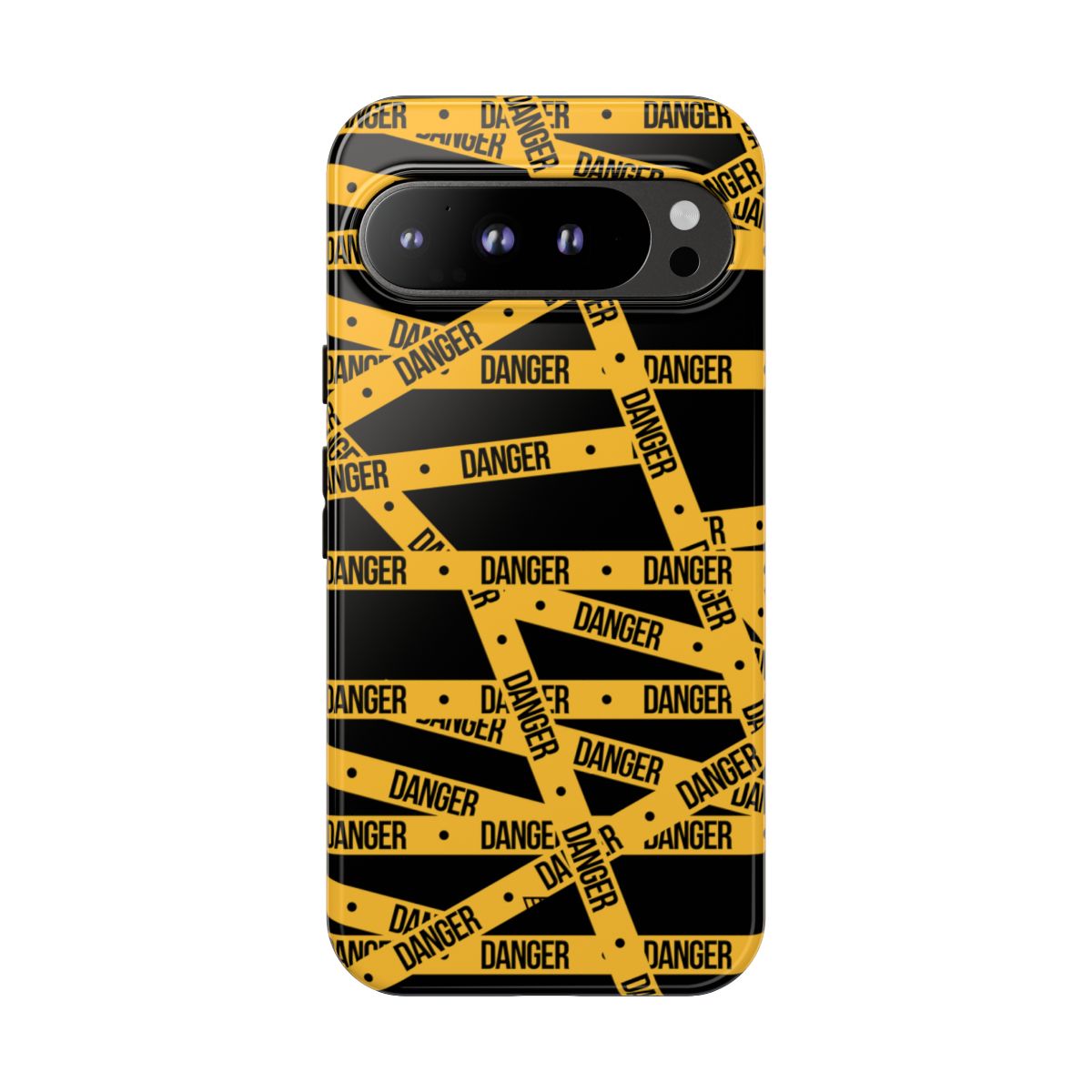 Tough Impact-Resistant Phone Case DANGER TAPE