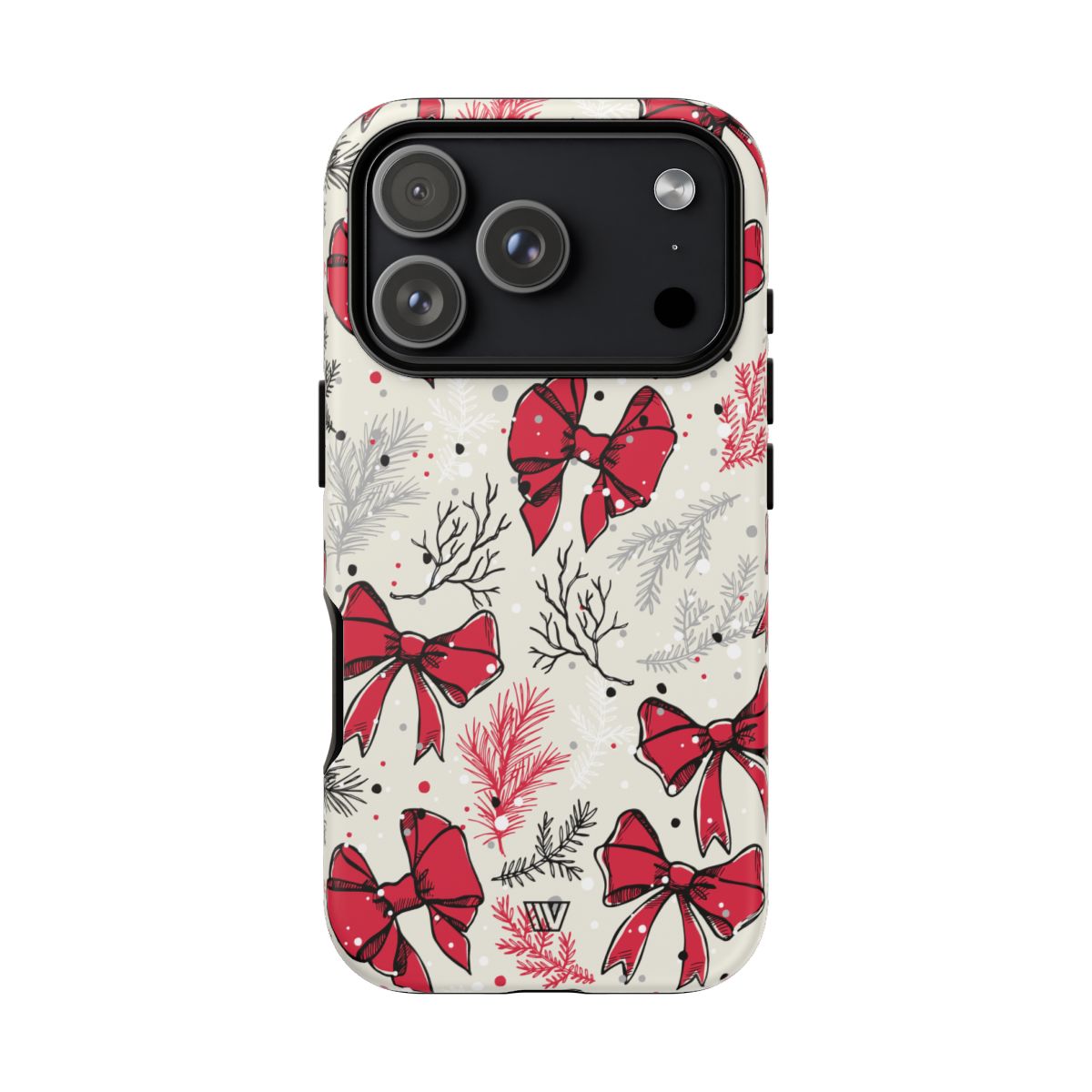 Tough Phone Case Impact-Resistant Dual Layer WINTER BOWS