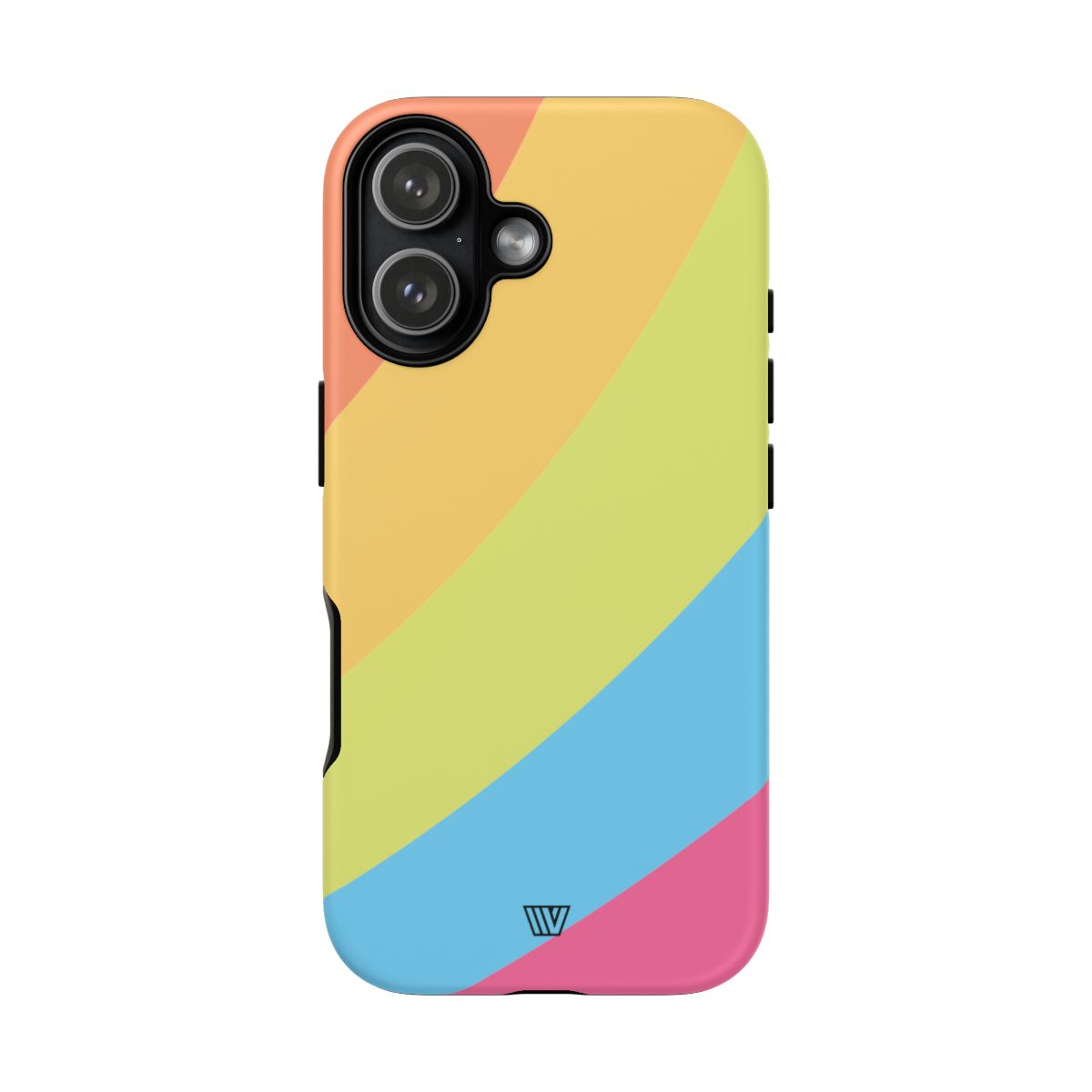 Neon Rainbow Tough Phone Case Dual-Layer Protective Shell