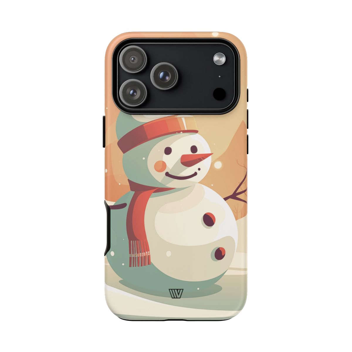 Tough Phone Case Impact Resistant Polycarbonate Dual-Layer SUNSET SNOWMAN