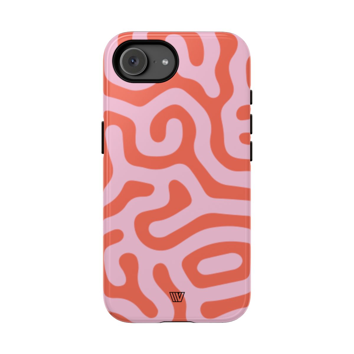 Tough Phone Case Dual-Layer Protection CORAL ORGANIC LINES