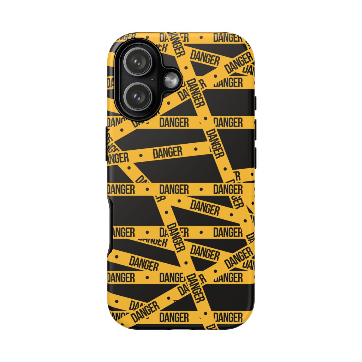 Tough Impact-Resistant Phone Case DANGER TAPE