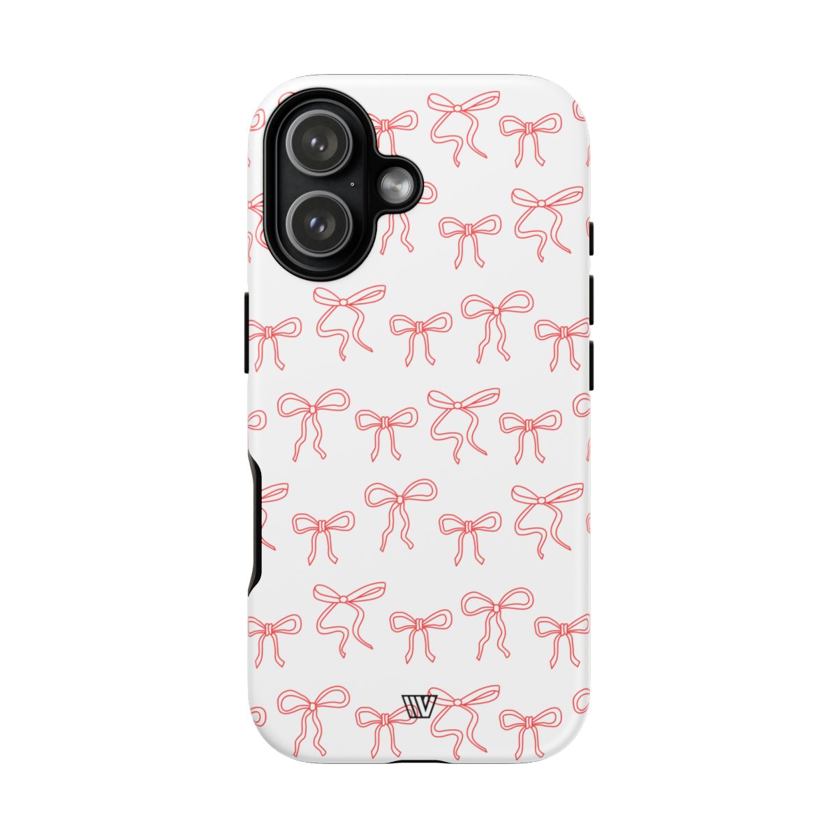 Red Ribbon Tough Phone Case Dual-Layer Impact Resistant Trovvve