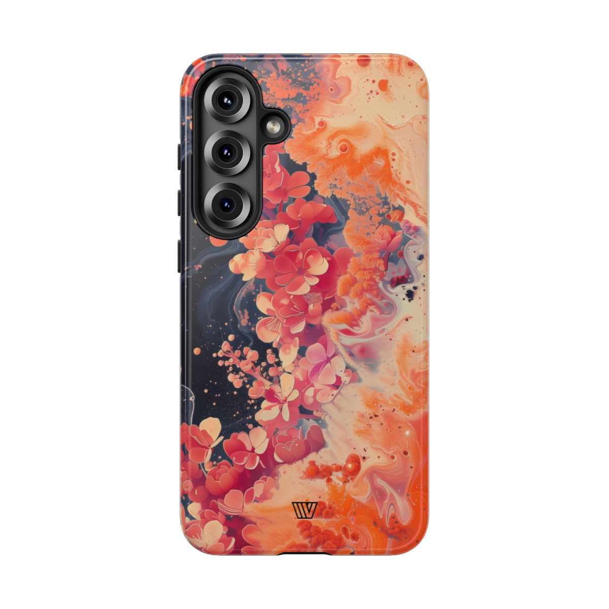 Tough Phone Case Dual-Layer Protection Phone Case WAVE OF FLOWERS