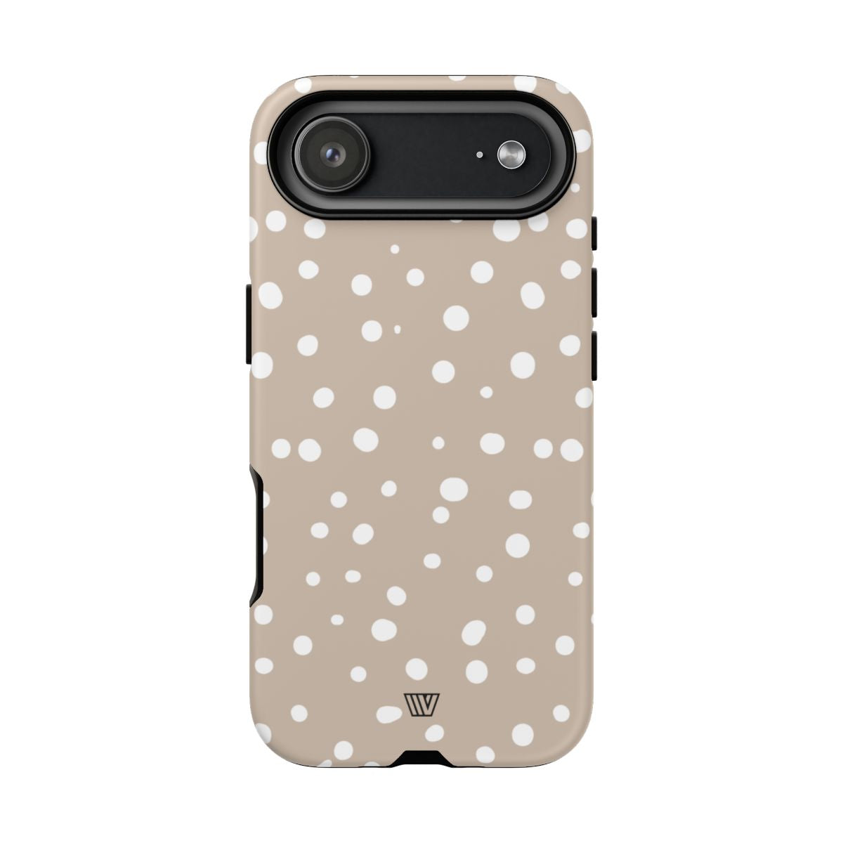 Beige Dots Tough Phone Case Dual-Layer Protective Shell Trovvve