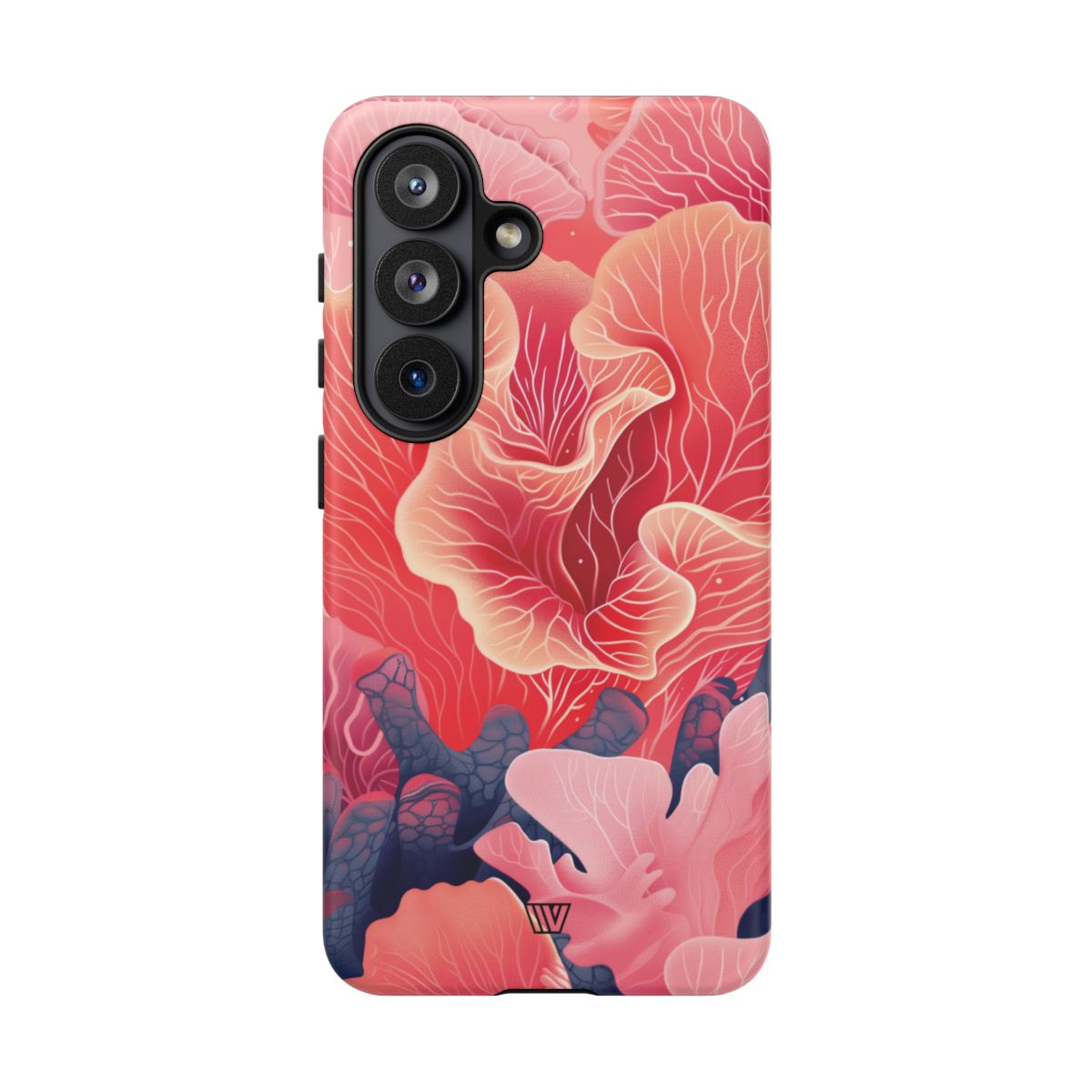 Pink Coral Tough Phone Case Dual-Layer Protection