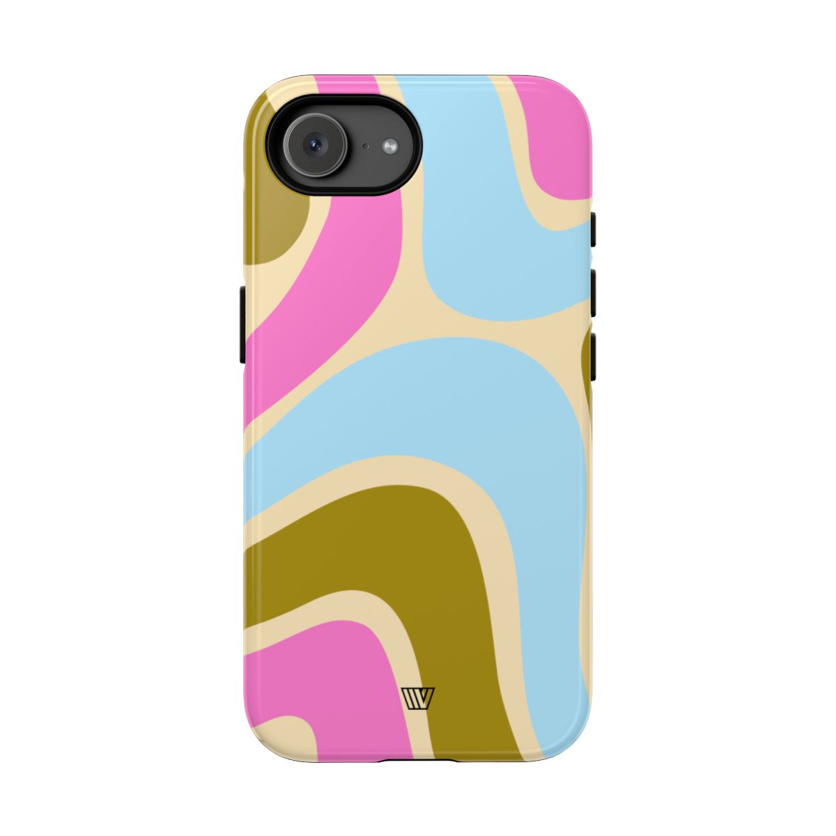 Tough Phone Case Large Groovy Waves Polycarbonate Shell