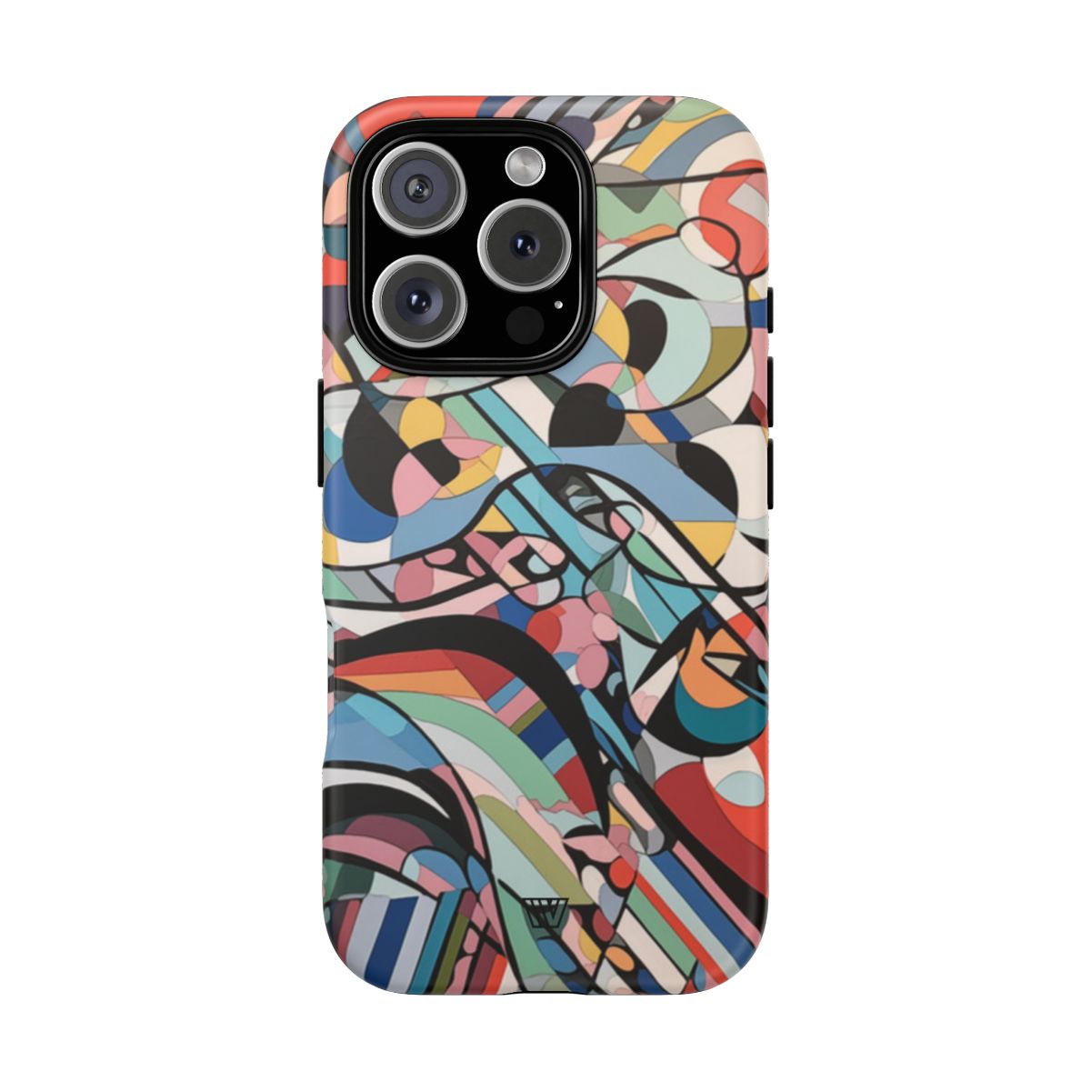 Abstract Mural Tough Phone Case Dual-Layer Protection