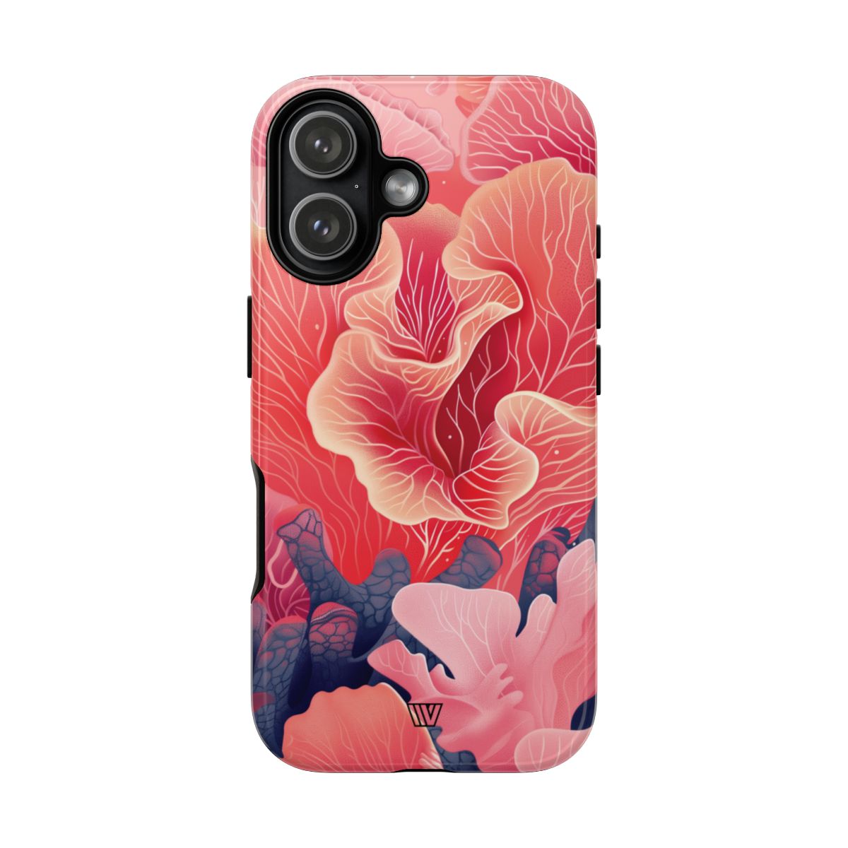 Pink Coral Tough Phone Case Dual-Layer Protection