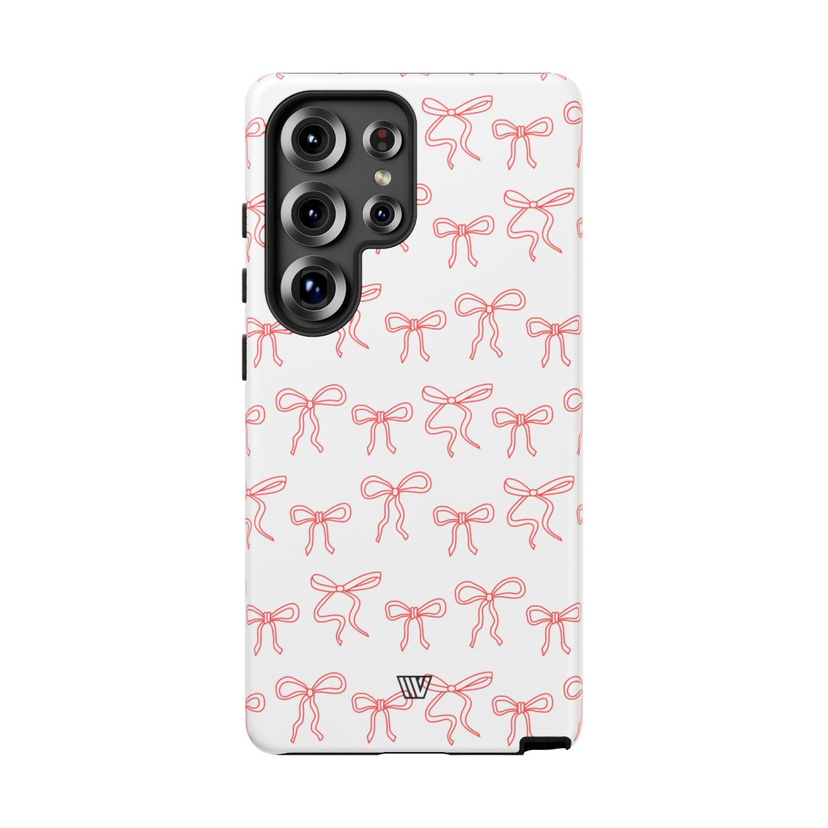 Red Ribbon Tough Phone Case Dual-Layer Impact Resistant Trovvve