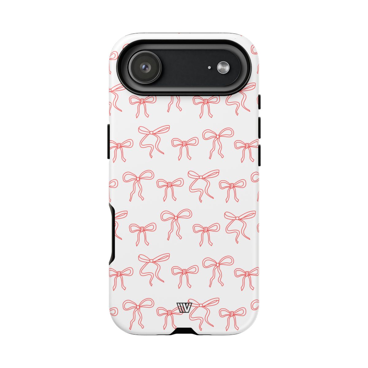 Red Ribbon Tough Phone Case Dual-Layer Impact Resistant Trovvve