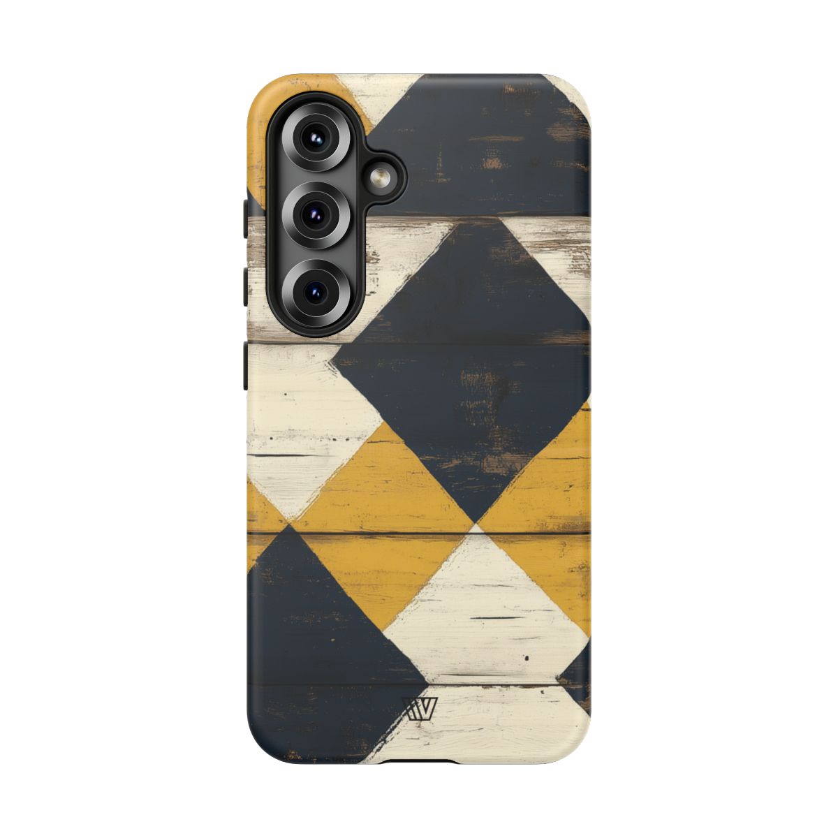 Tough Phone Case Dual-Layer Protection Farmhouse Wood