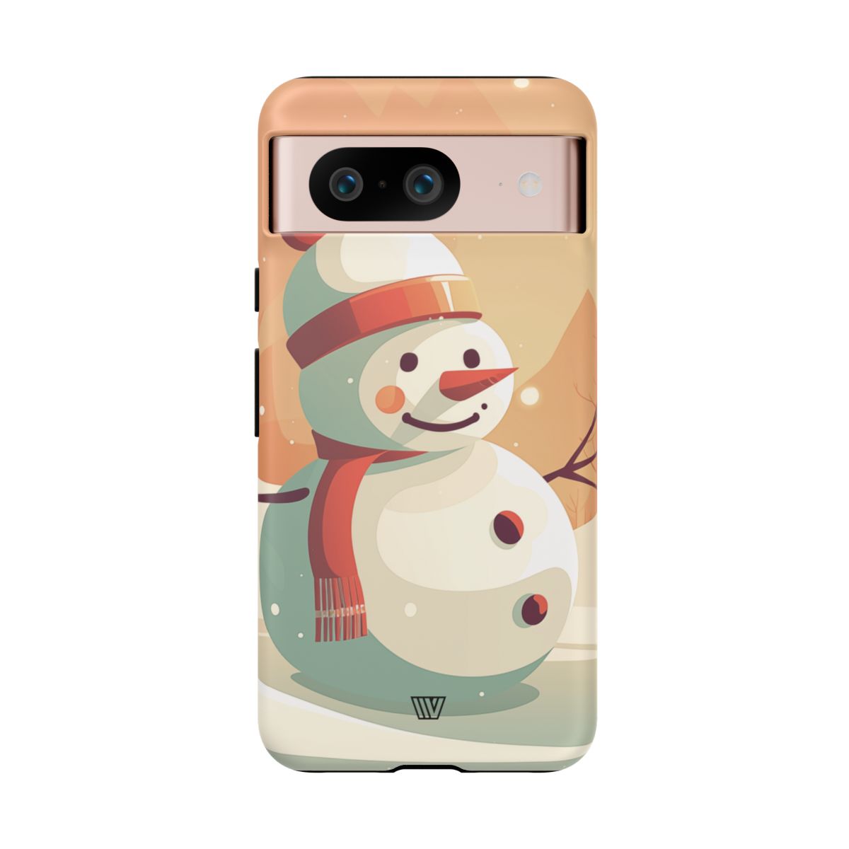 Tough Phone Case Impact Resistant Polycarbonate Dual-Layer SUNSET SNOWMAN