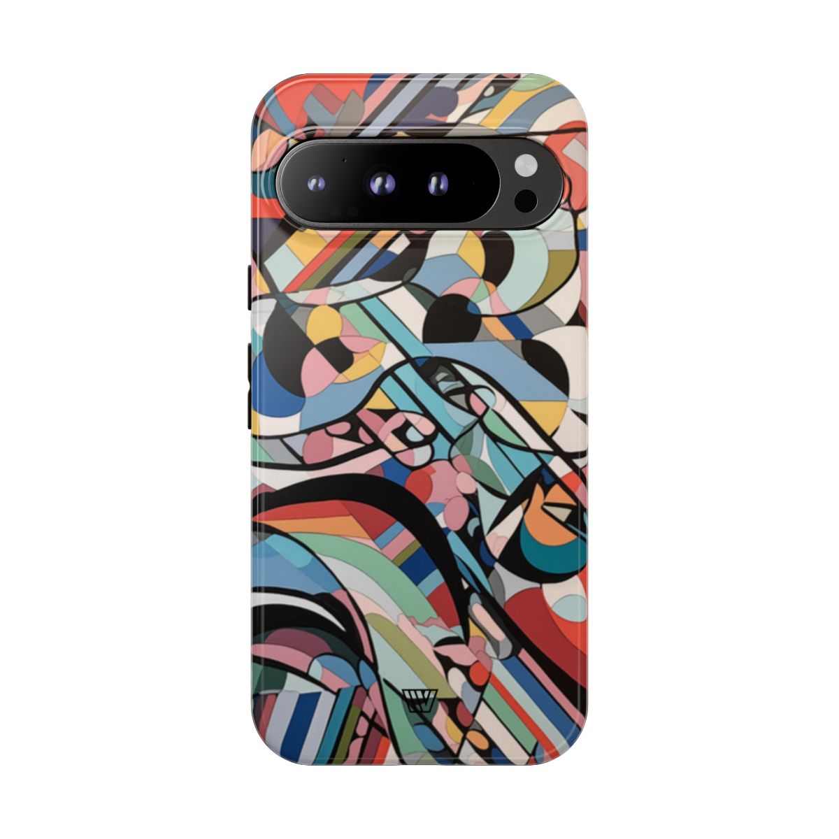 Abstract Mural Tough Phone Case Dual-Layer Protection