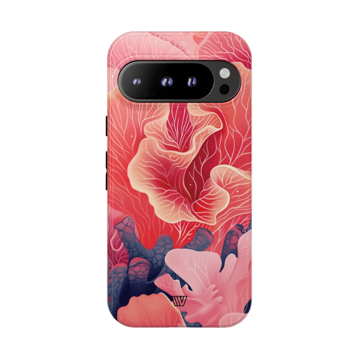 Pink Coral Tough Phone Case Dual-Layer Protection