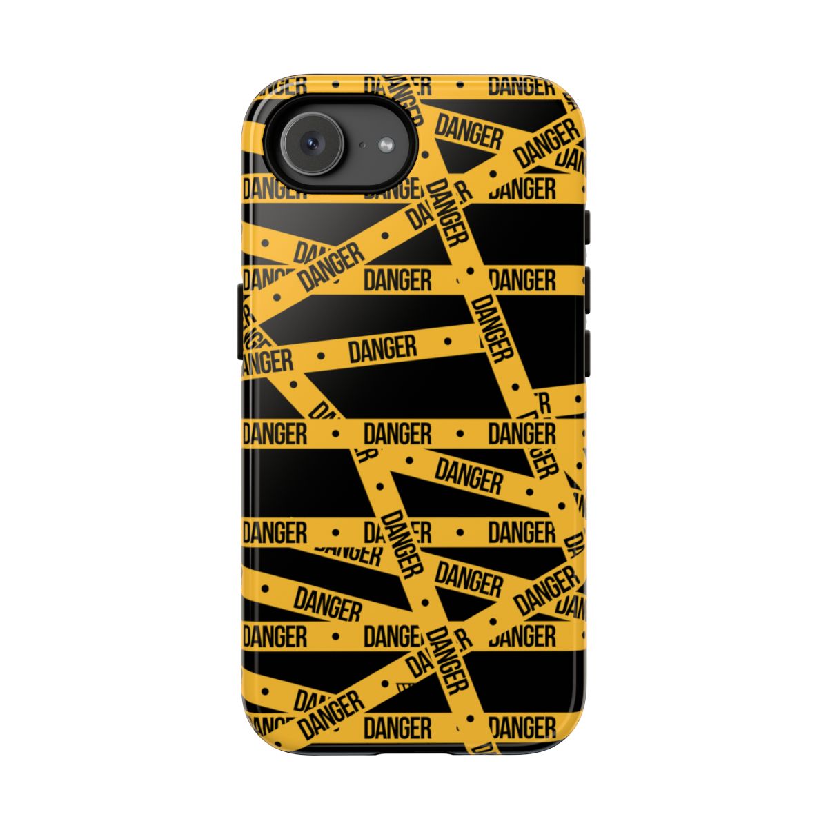 Tough Impact-Resistant Phone Case DANGER TAPE