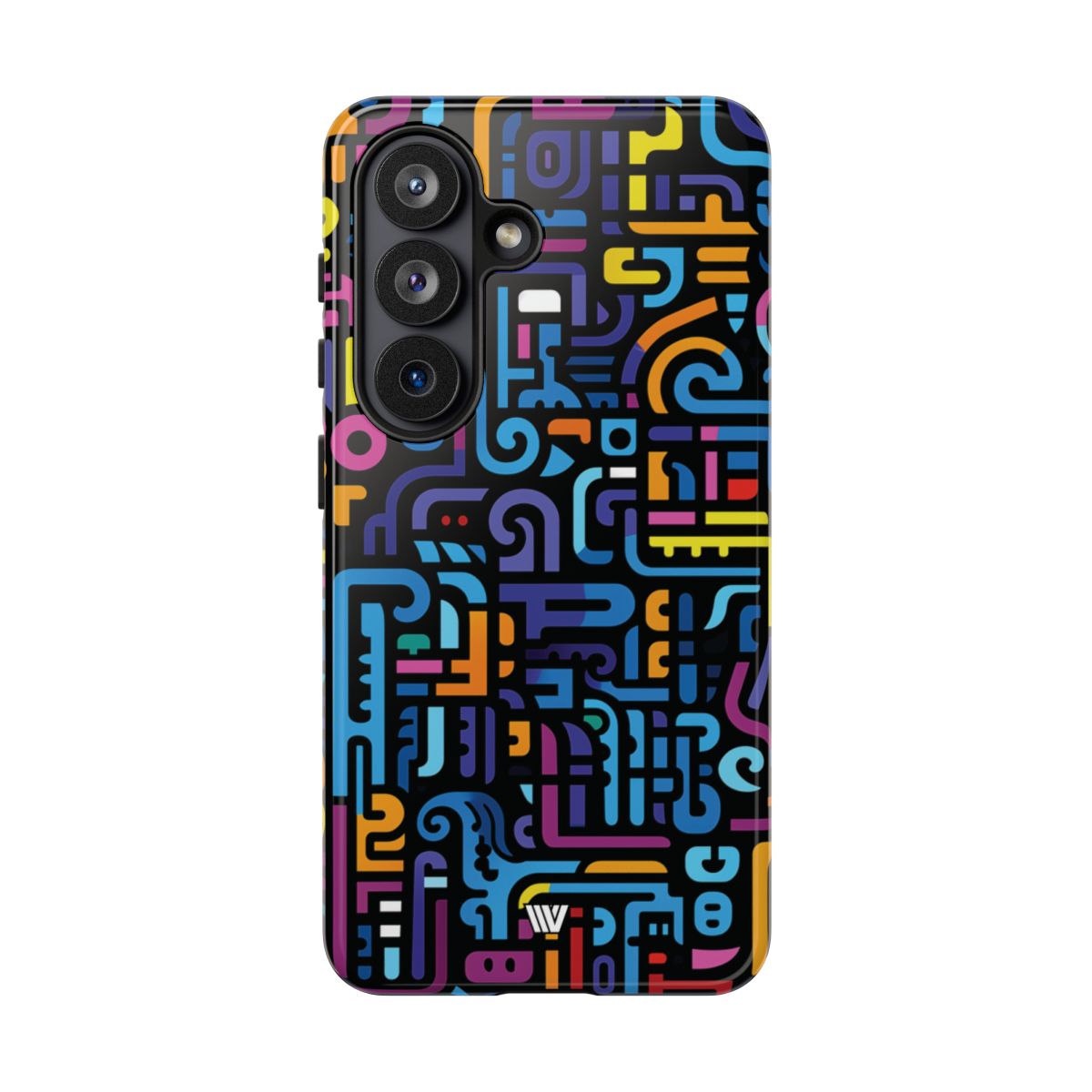 Tough Phone Case Dual-Layer Impact Resistant NEON GLYPHS
