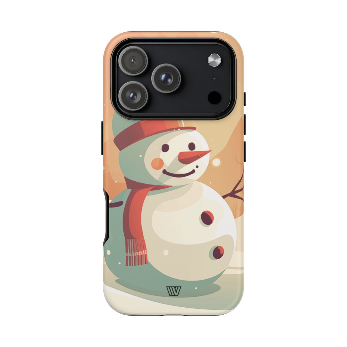 Tough Phone Case Impact Resistant Polycarbonate Dual-Layer SUNSET SNOWMAN