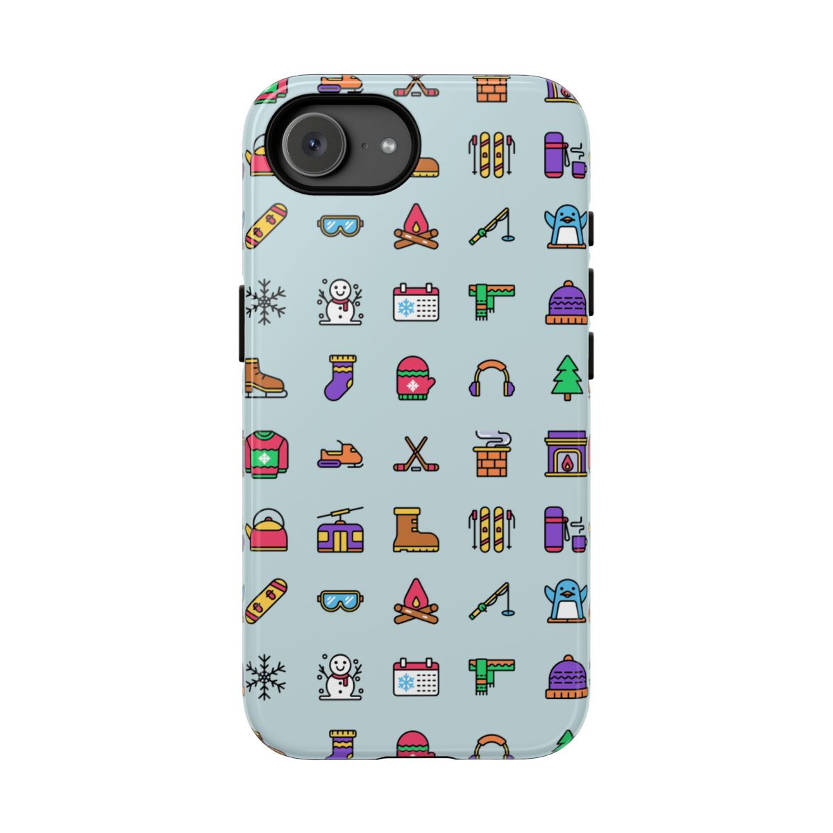 Tough Phone Case Dual-Layer Protective WINTER ICONS