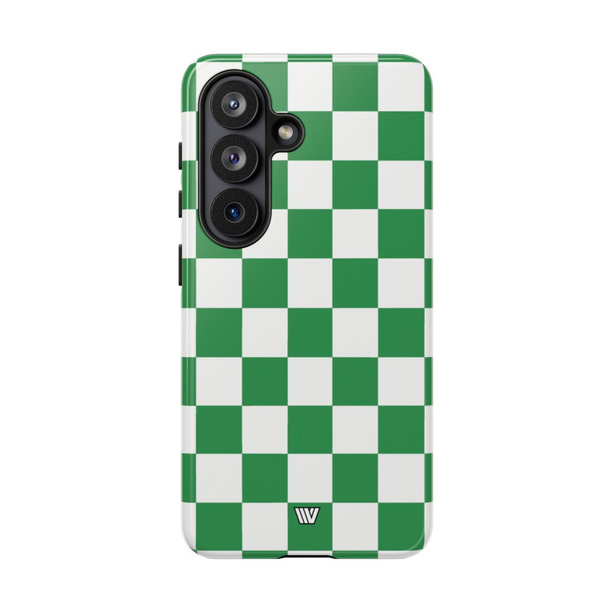 Green White Checkerboard Tough Phone Case