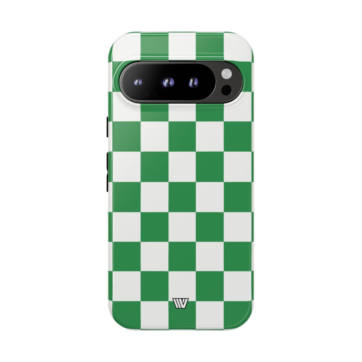 Green White Checkerboard Tough Phone Case