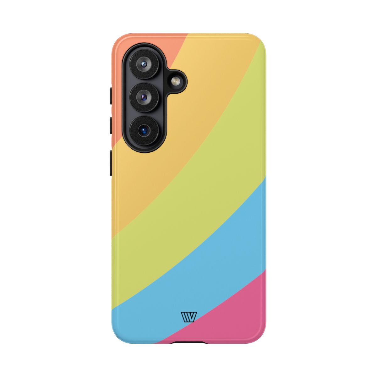 Neon Rainbow Tough Phone Case Dual-Layer Protective Shell