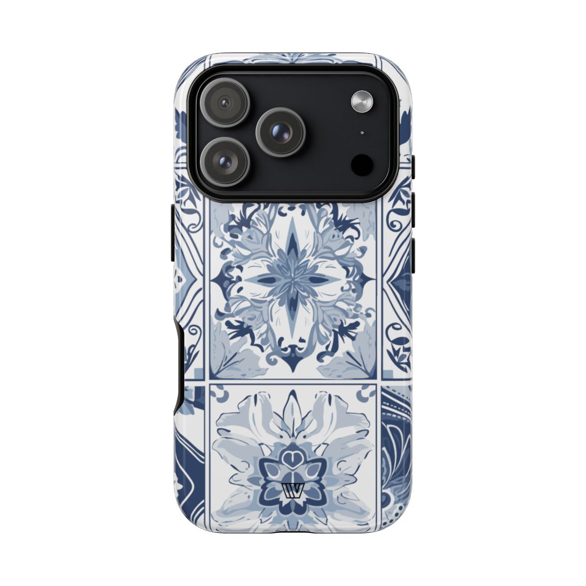 Blue White Tile Tough Impact-Resistant Phone Case