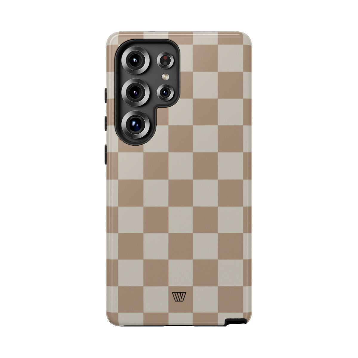 Checkerboard Tough Phone Case Dual-Layer Protection NEUTRAL
