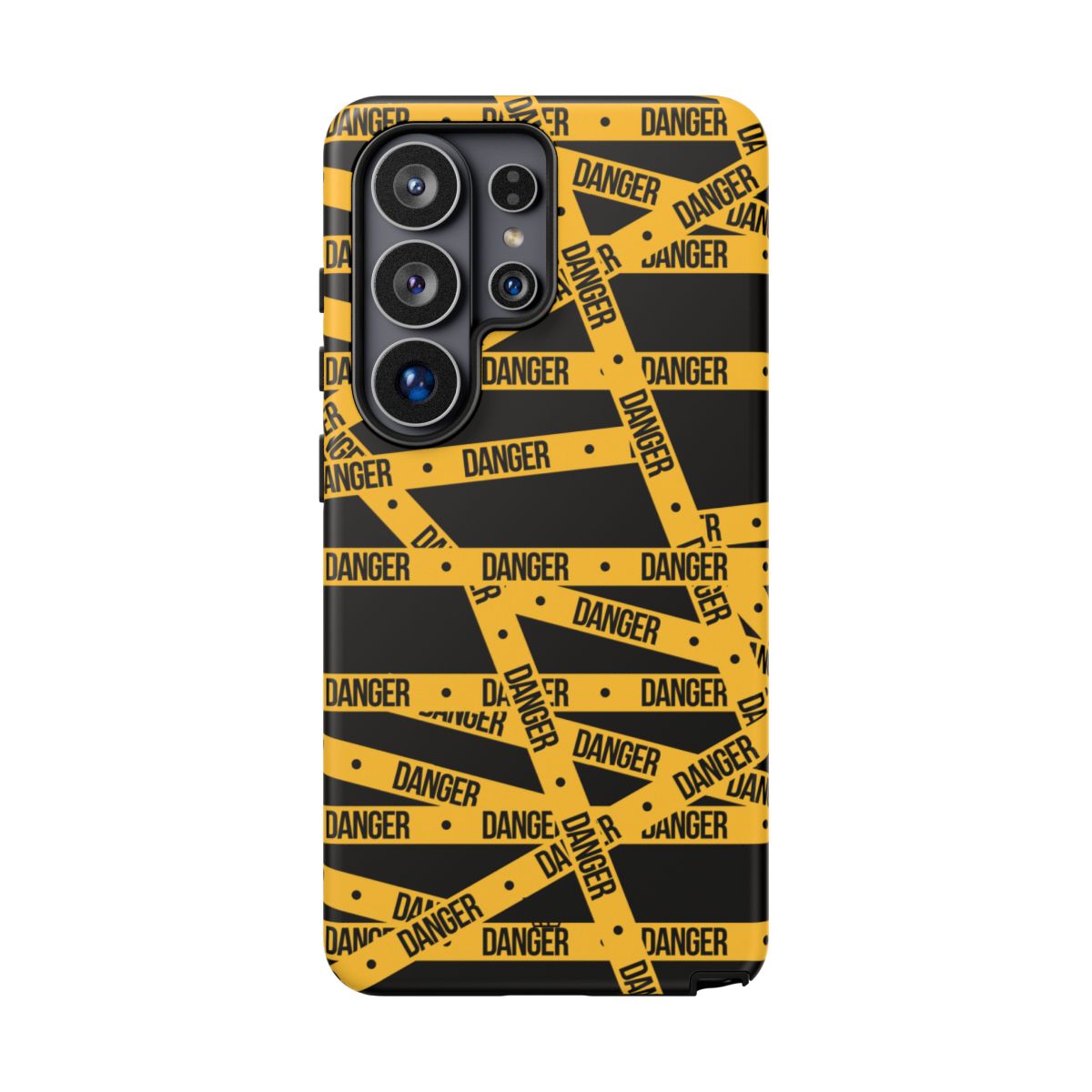 Tough Impact-Resistant Phone Case DANGER TAPE