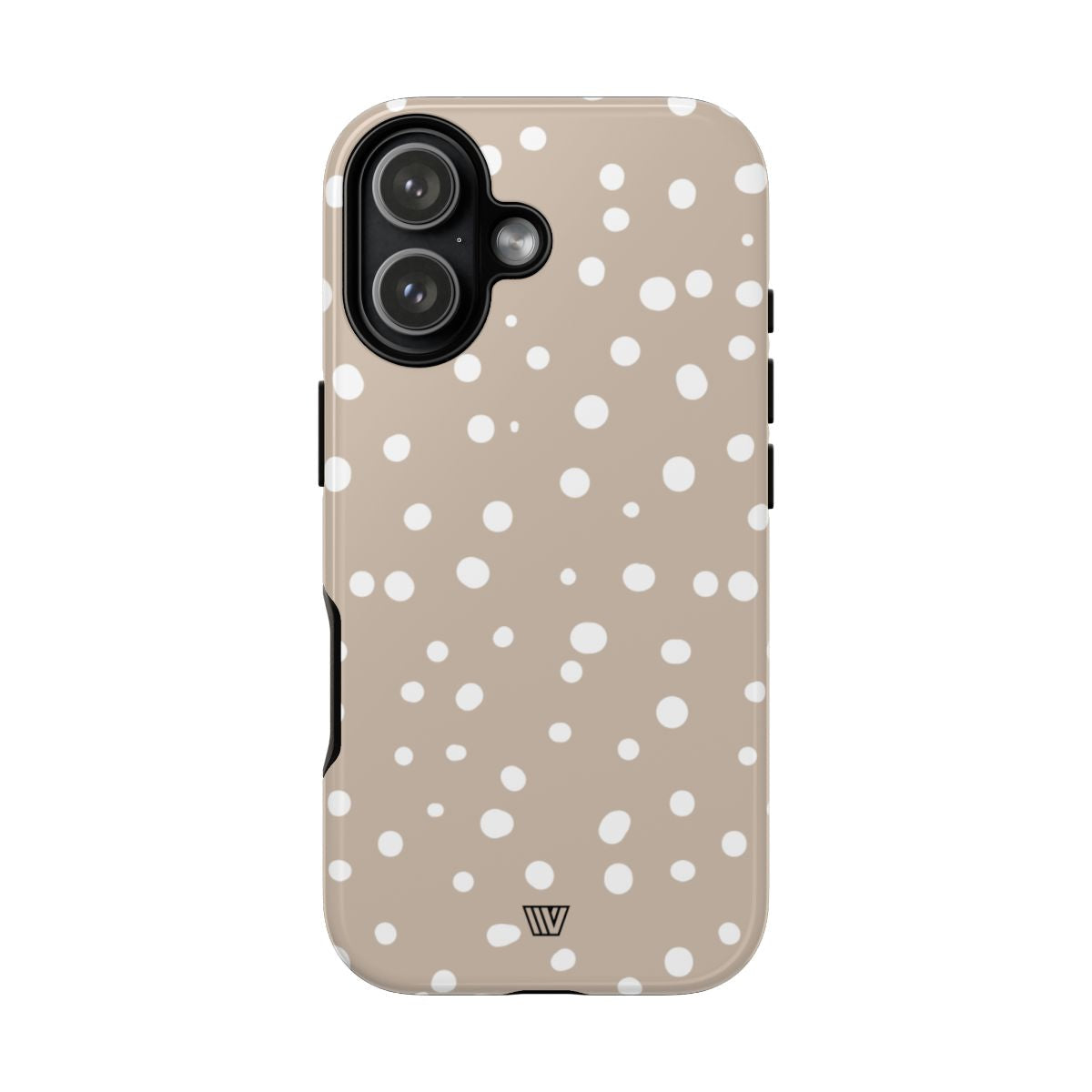 Beige Dots Tough Phone Case Dual-Layer Protective Shell Trovvve