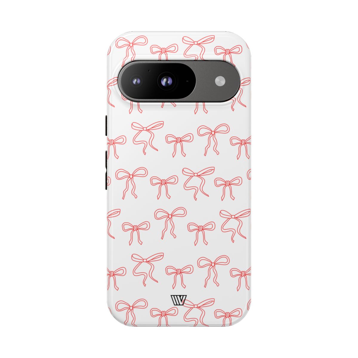 Red Ribbon Tough Phone Case Dual-Layer Impact Resistant Trovvve