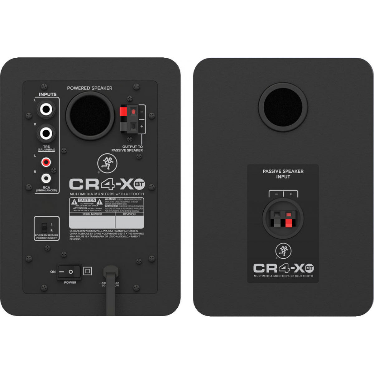 Mackie CR4-XBT Creative Reference Series 4"inch  Multimedia Monitors with Bluetooth (Pair)