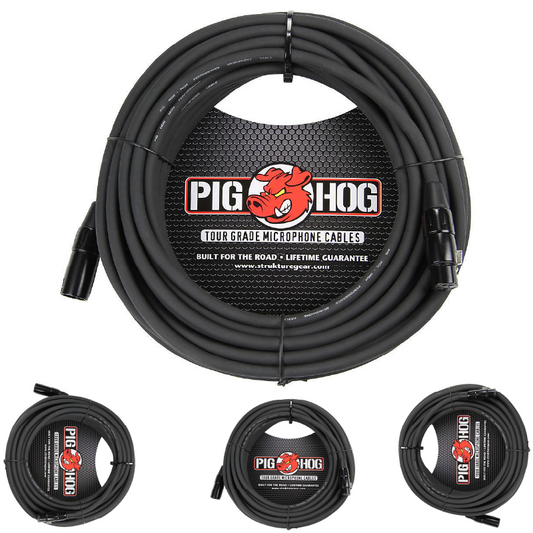 Pig Hog PHM50 XLR High Performance 8mm Microphone Cable, 50 Ft - NEW