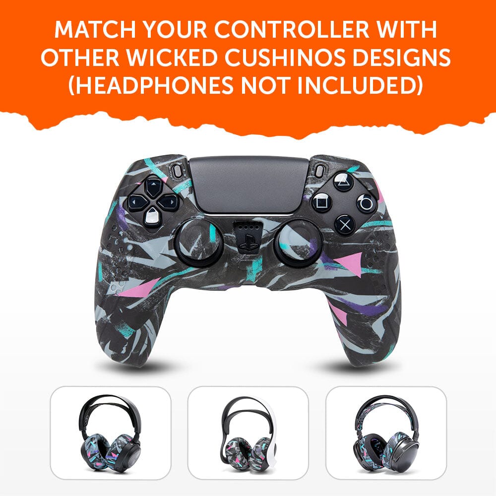 PlayStation 5 Controller Skin WC GripZ Silicone Grip Cover Wicked Cushions
