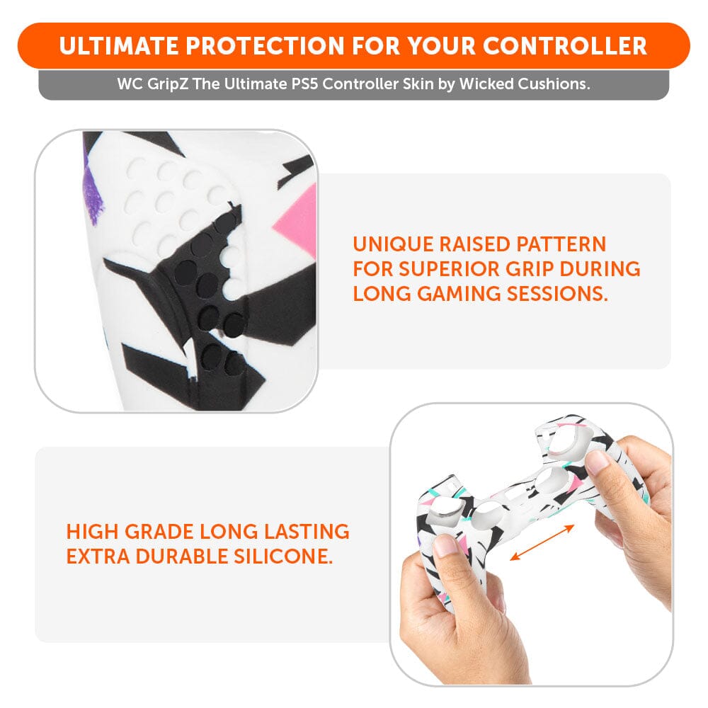 PlayStation 5 Controller Skin WC GripZ Silicone Grip Cover Wicked Cushions