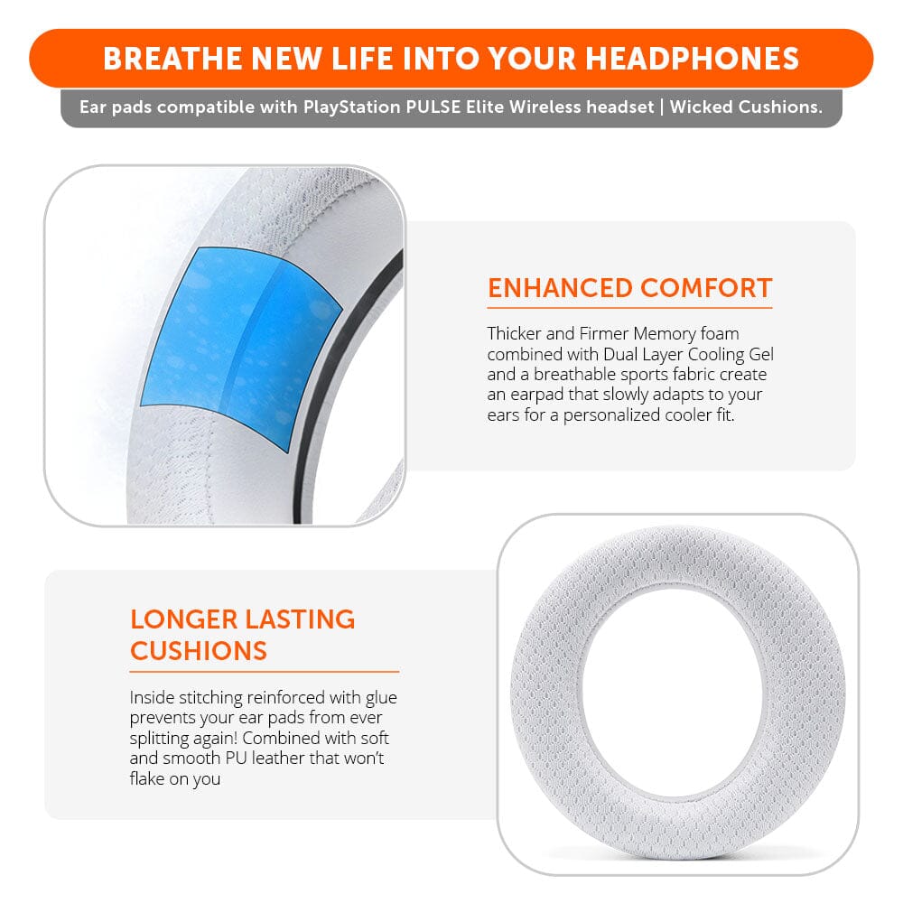 Cooling Gel Earpads PlayStation Pulse Elite Wireless WC FreeZe Pulse Elite