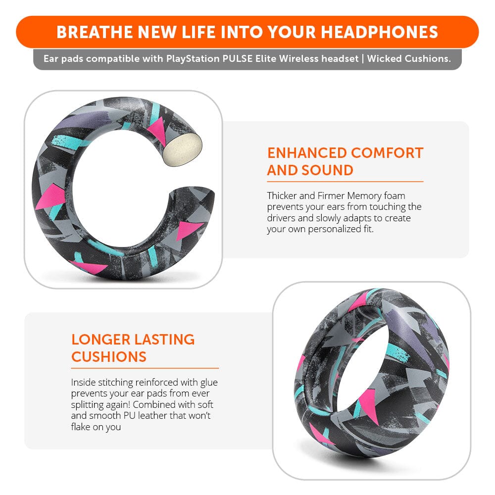 PlayStation Pulse Elite PU Leather Earpads WC PadZ Pulse Elite