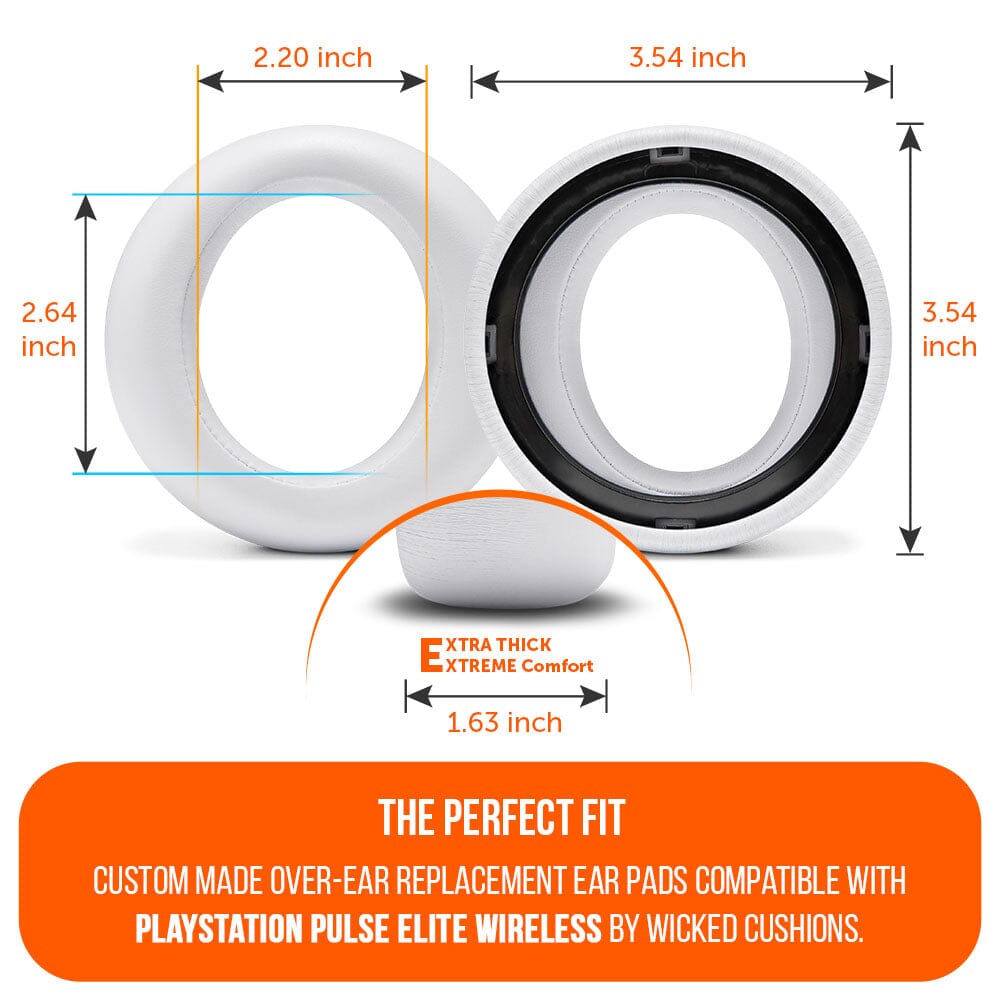 PlayStation Pulse Elite PU Leather Earpads WC PadZ Pulse Elite