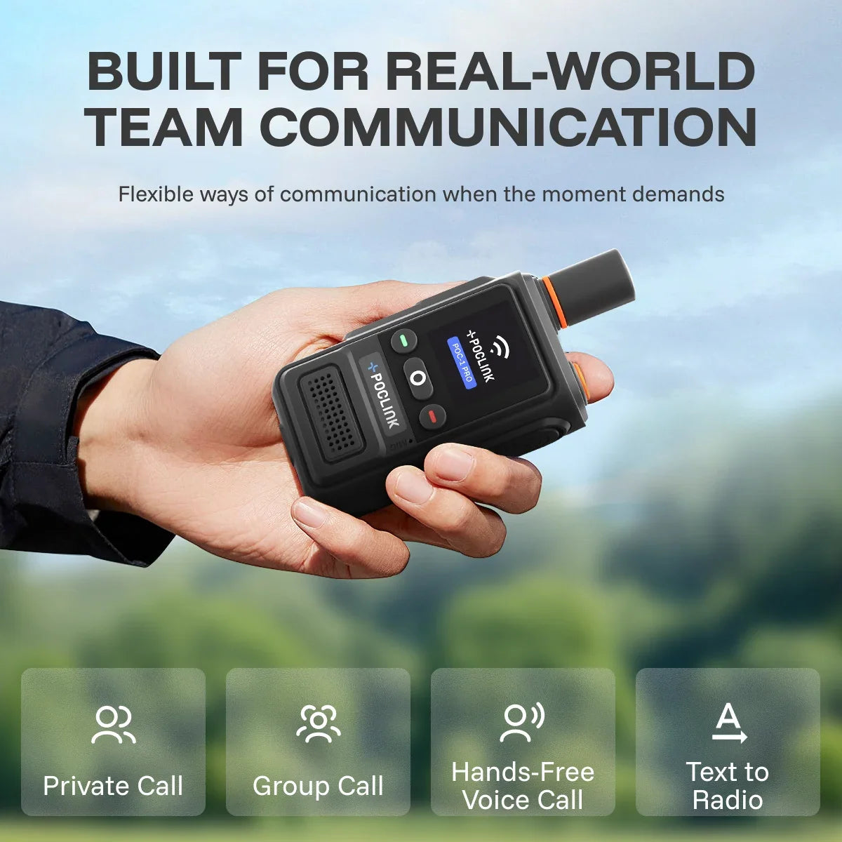 POC-1 Pro 4G + Wi-Fi Hybrid Dual-Mode Walkie Talkie Poclink Radios