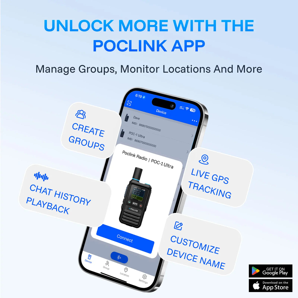 POC-1 Ultra 4G Analog Dual-Mode Walkie Talkie Poclink