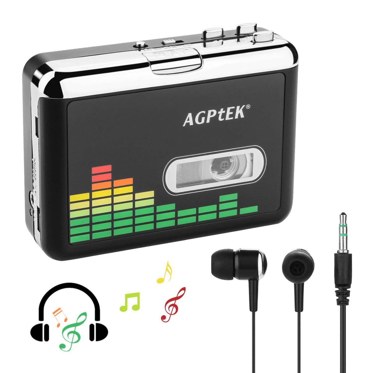 Portable Cassette Audio Tape-To-MP3 Converter Cassette Recorder