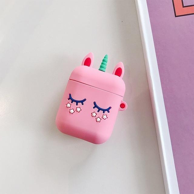 Cartoon Character Shock-Resistant Silicone Apple Airpods Case