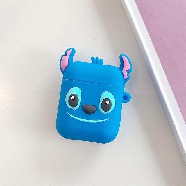 Cartoon Character Shock-Resistant Silicone Apple Airpods Case