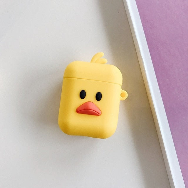 Cartoon Character Shock-Resistant Silicone Apple Airpods Case