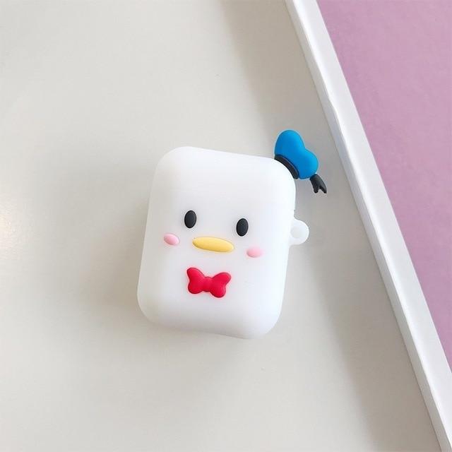 Cartoon Character Shock-Resistant Silicone Apple Airpods Case