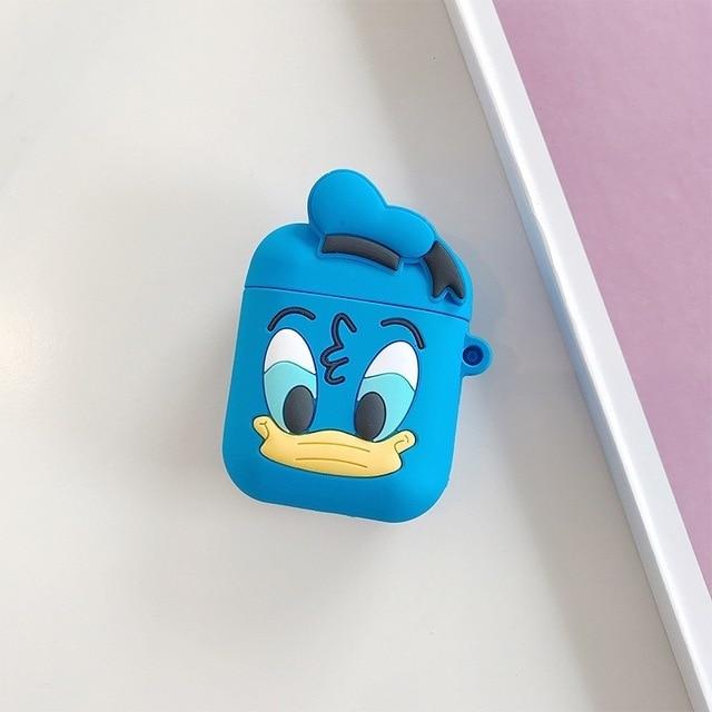 Cartoon Character Shock-Resistant Silicone Apple Airpods Case